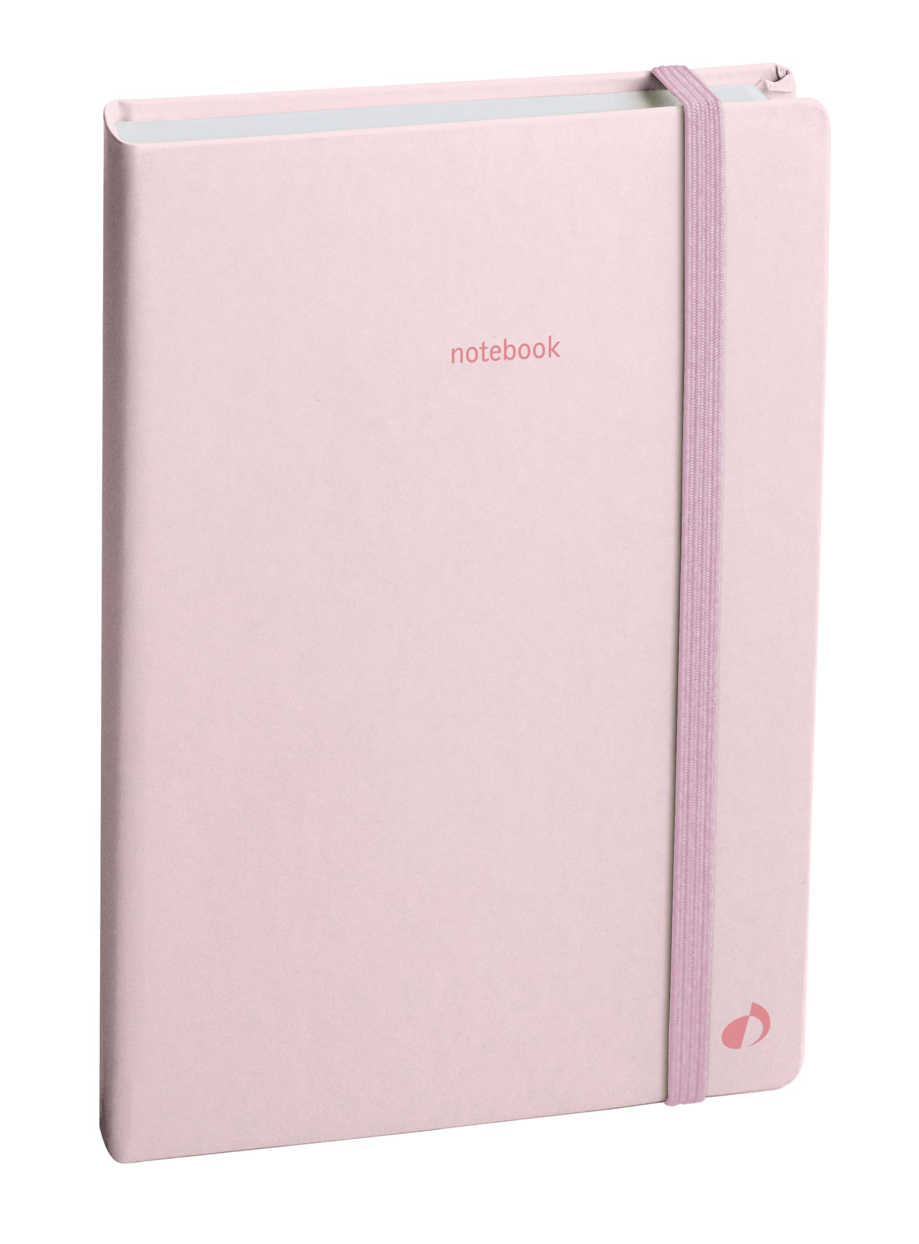 Quo Vadis Pastel Notebook 15 Lined with Elastic 10 x 15 cm Pink