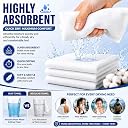 House of Amethyst Disposable Bath Towels (5 Pack) – Extra Large 21x54 Inch Single-Use Body Towels – Soft, Absorbent & Hygienic – Portable Travel Towels for Camping, Gym, Hotel & Shower gallery image