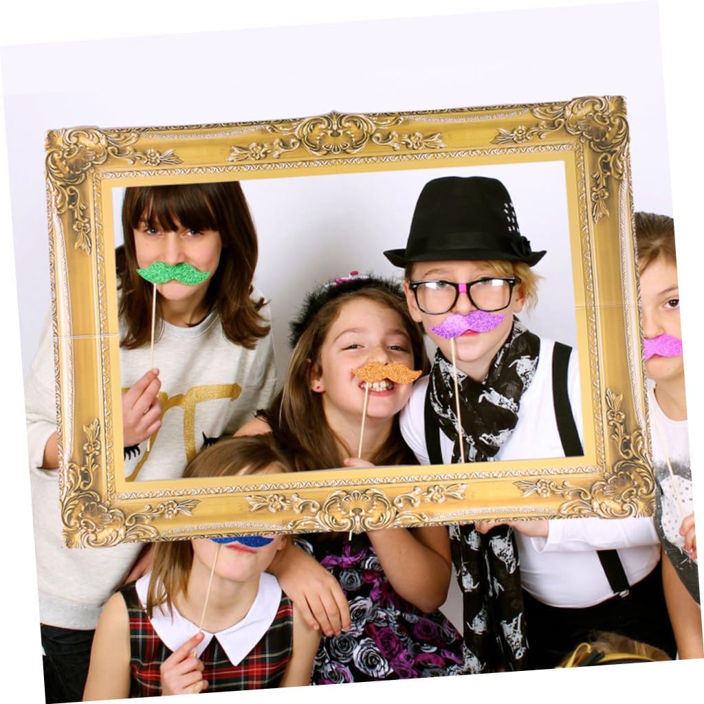 Unique Vintage Paper Photo Frames Set Party Props Wedding Photo Booth Craft Selfie Prop