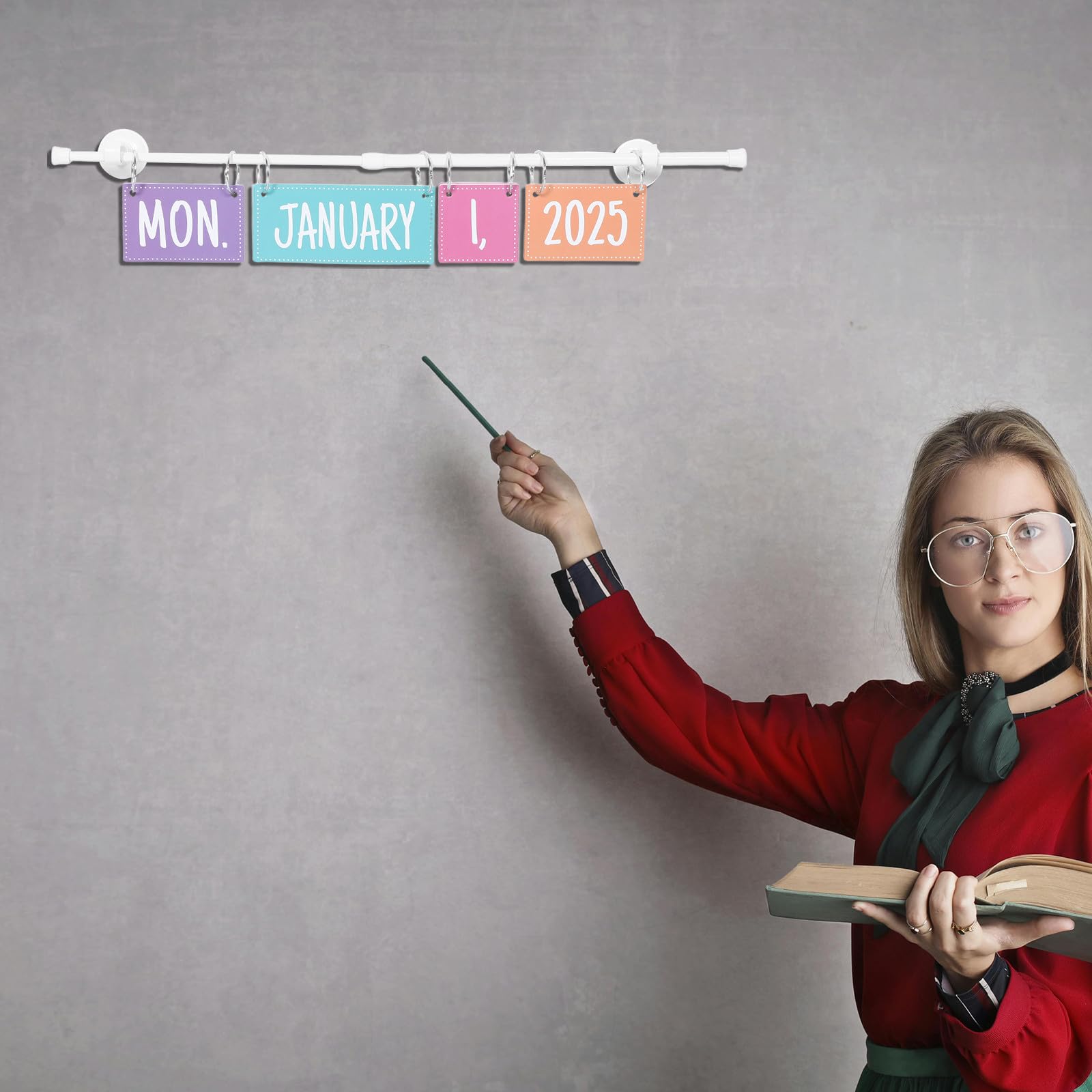DOITOOL Calendario Didattico Flip per Classe Calendario Magnetico Mensile Bacheca Interattiva per Insegnanti e Homeschooling