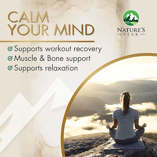 Miniatura 6 de Nature's Magnesium Glycinate 500 mg  Suplemento de magnesio de alta absorción píldoras para apoyar la salud del corazón, músculo, nervios y huesos,