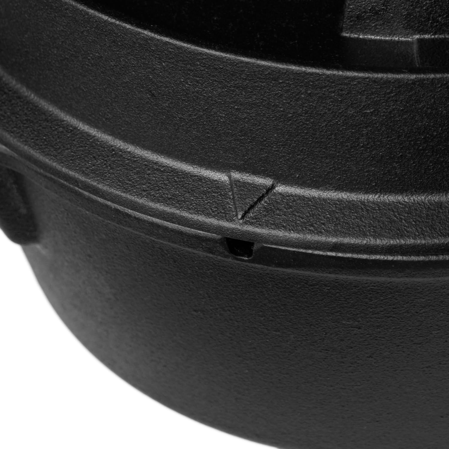 Dutch Oven 6,5 l sans pieds – Grande casserole en fonte pour cuisinière, induction, four, rôti, pain, barbecue – Cocotte pour famille, ragoût, ragoût, ragoût, goulache, cuisine, rôtissoire