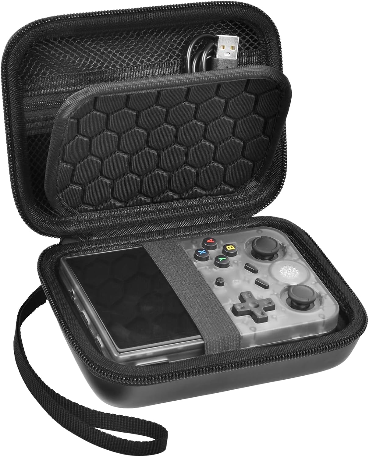 PAIYULE Estuche de viaje compatible con consola de juegos portátil RG353V/ RG353VS/ R36S/ Game Boy Retro, organizador de almacenamiento de emulador portátil, bolsa de transporte para consola de juegos Android (solo caja) PAIYULE Estuche de viaje compatible con consola de juegos portátil RG353V/ RG353VS/ R36S/ Game Boy Retro, organizador de almacenamiento de emulador portátil, bolsa de transporte para consola de juegos Android (solo caja)