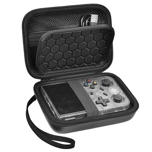 PAIYULE Travel Case Compatible with RG353V RG353VS R36S Game Boy Retro Handheld Game Console, Handheld Emulator Storage Holder Organizer, Android