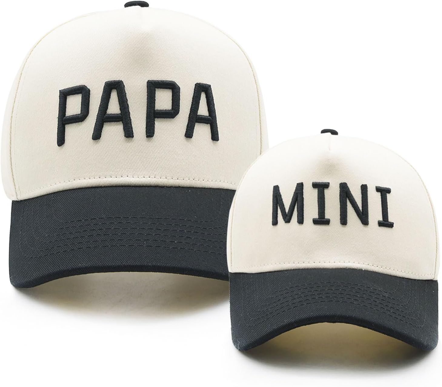 Mama Papa Mini Hat Family Matching Outfits, New Parents Gifts for Couples, Trendy Mom Dad and Baby Son Daughter Cap