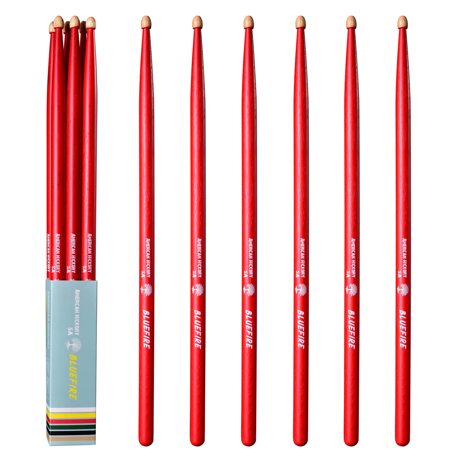 Bacchette Per Batteria Zildjian 5A - Legno, Punta Ovale, Colore Rosso - Foto 13