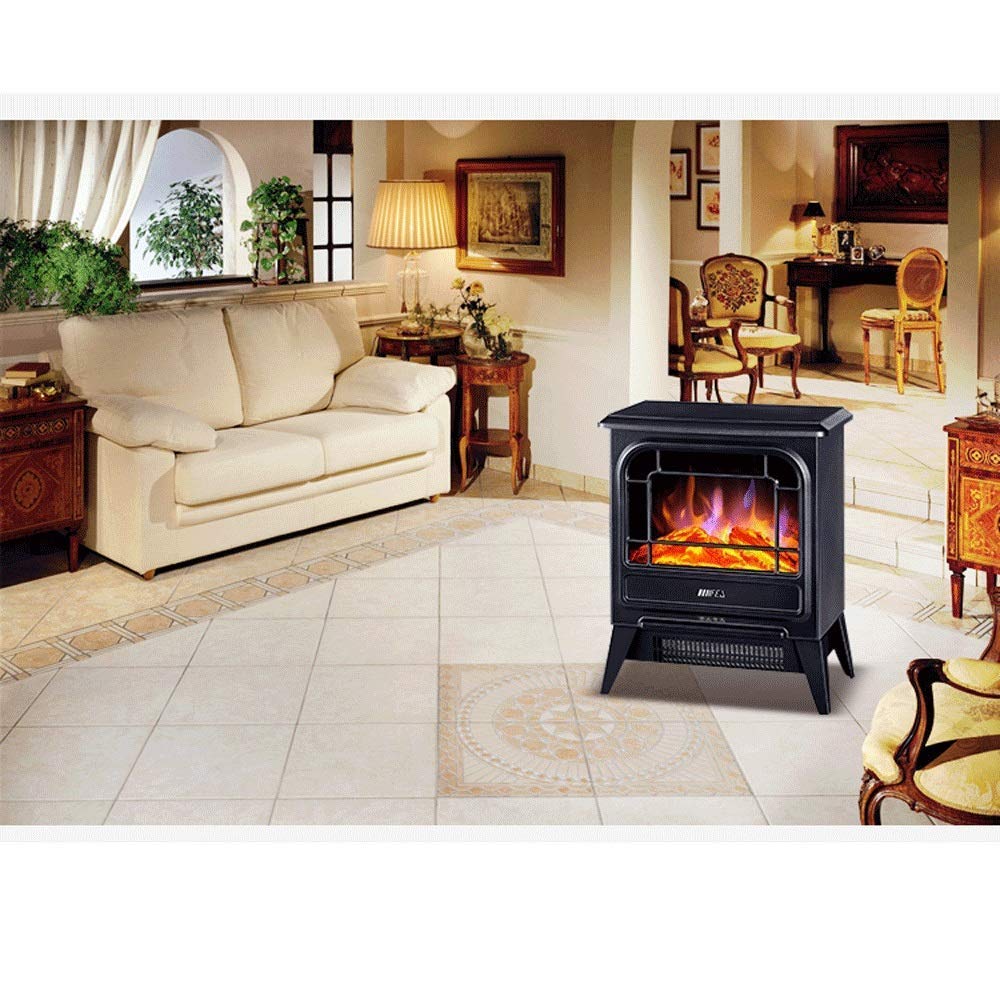 Amazon.com: Electric Fireplace Wall-Mounted Electric Fireplace Stove Heater  Electric Stove Electric Fireplace Heater Wood Stove Burner Electric Stove  Heater 900 1800W (Black) F. : Everything Else