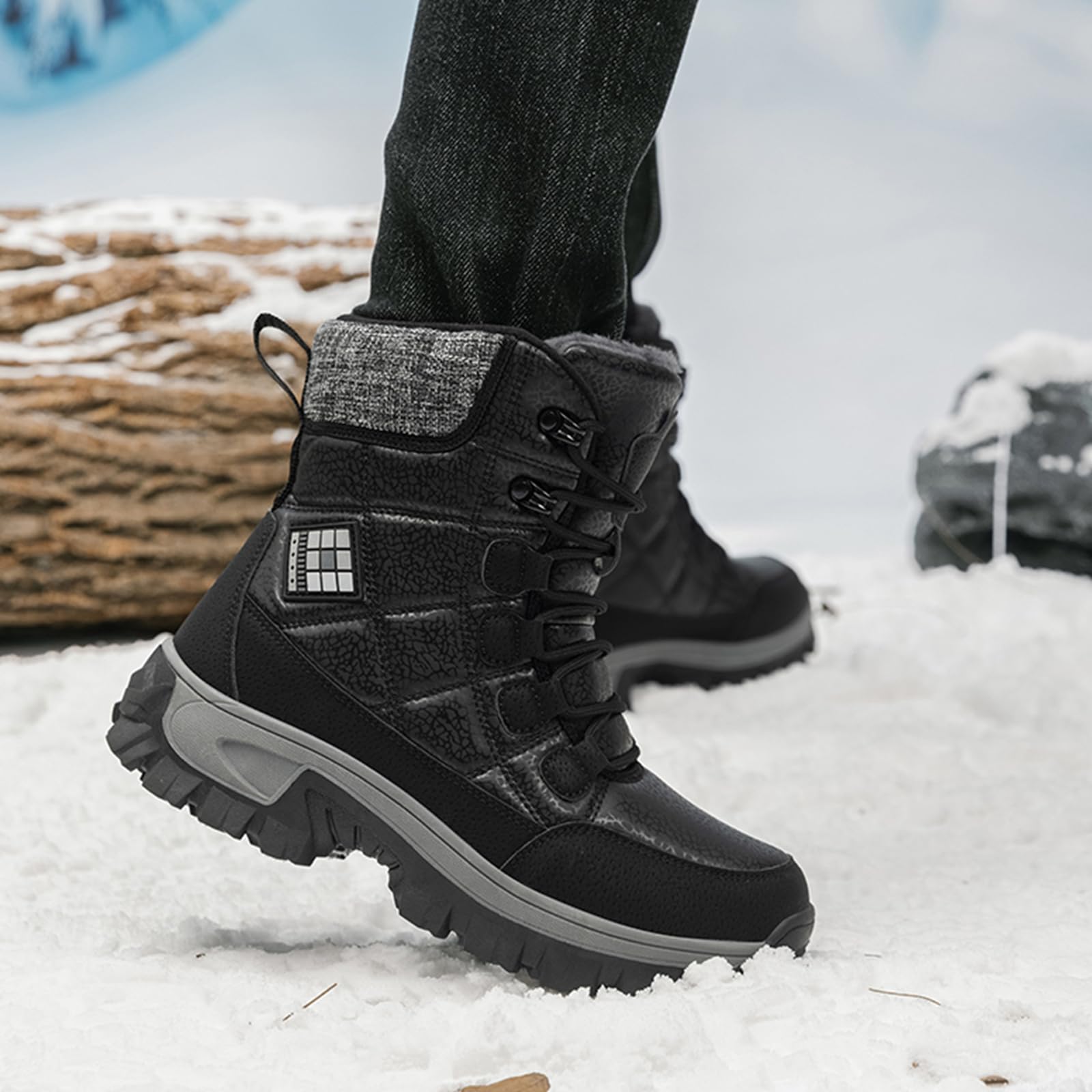 Onewus Męskie i damskie buty outdoorowe, izolowane buty zimowe, wysokowydajne buty trekkingowe