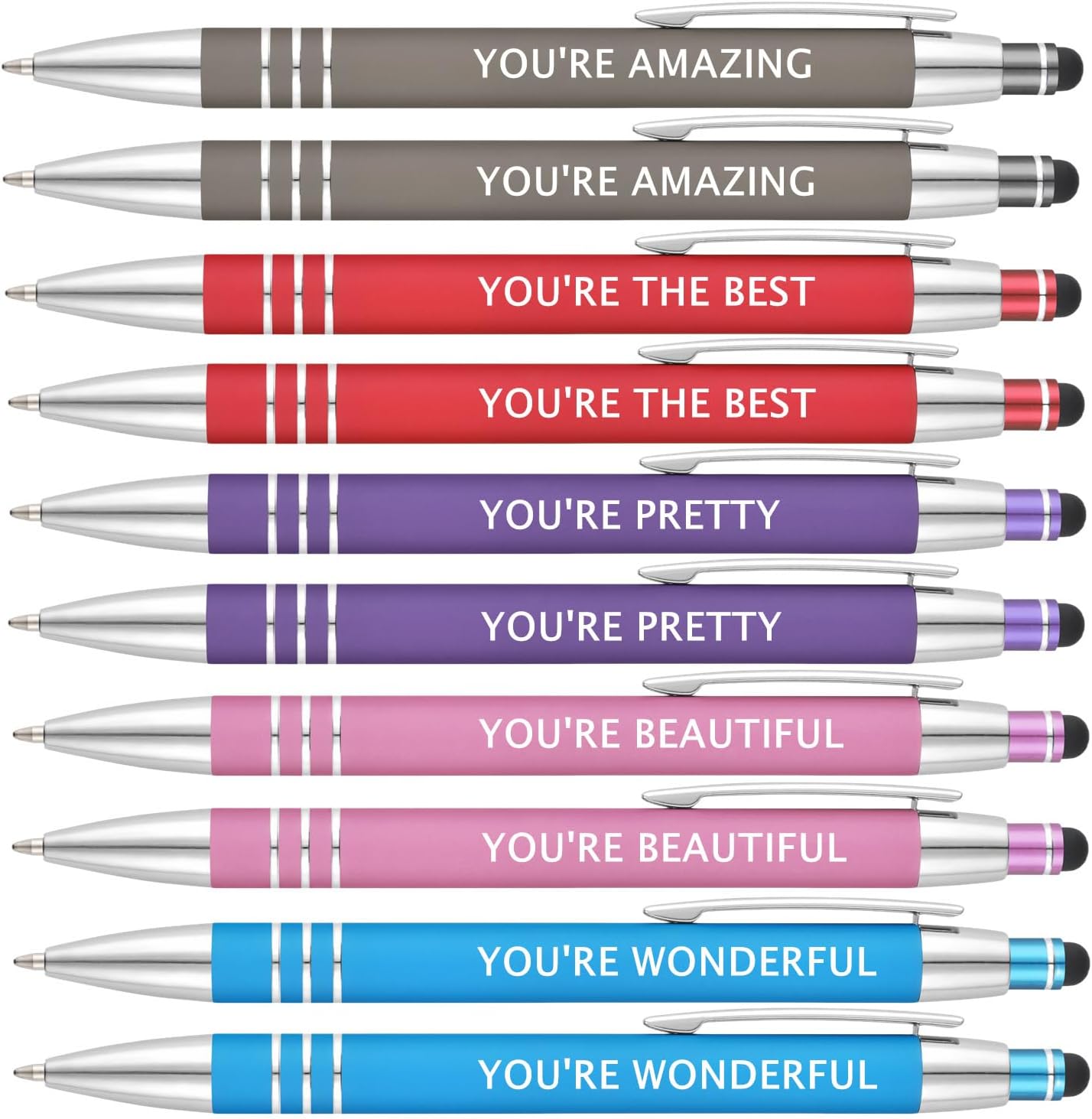 Tphox Office Pens/Motivational Inspirational Quotes Snarky Screen Touch Stylus