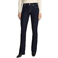 Tommy Hilfiger Donna Jeans Bootcut Elasticizzati, Nero (Rinse)