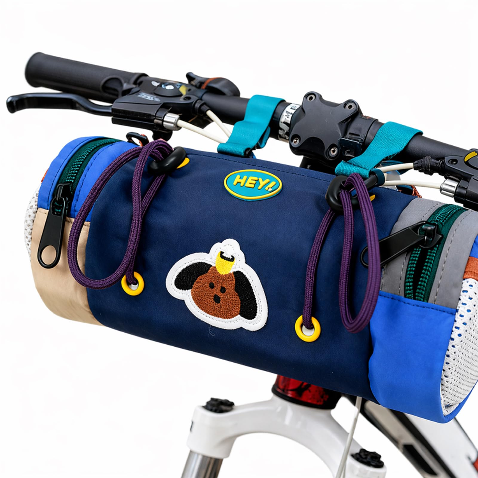 Sukizifa Kids Bike Basket with Shoulder Strap, Waterproof Front Handlebar Bag for Balance Bike, Tricycle and Scooter, Bicycle Accessory for Boys Girls