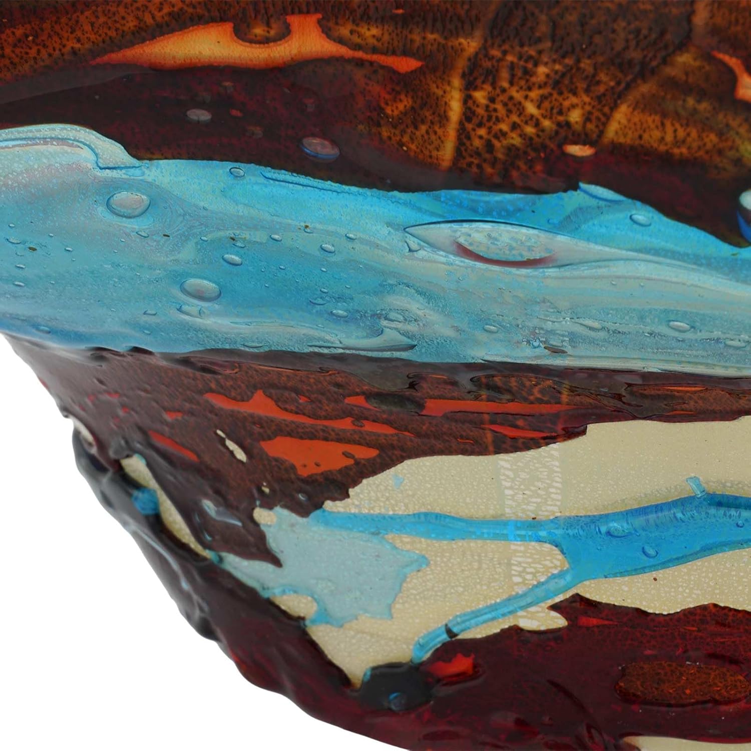 Glass Of Venice Murano Glass Sbruffo Centerpiece Bowl