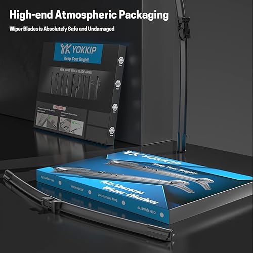 Miniatura 5 de YOKKIP Limpiaparabrisas de 24 pulgadas + 17 pulgadas + 13 pulgadas, repuesto para GMC TerrainChevy Equinox 10 11 12 13 14 15 16 17, limpiaparabrisas
