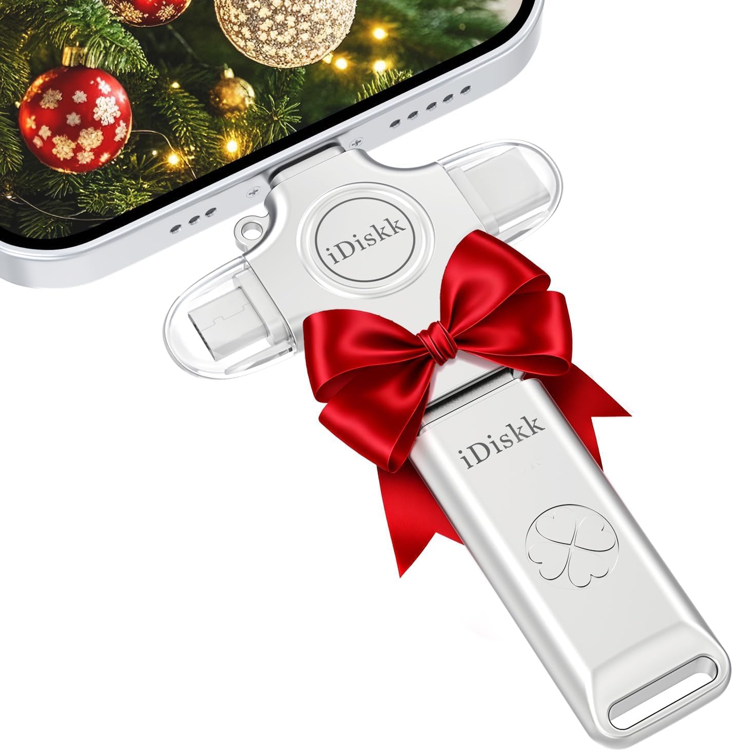 iDiskk Clé USB 128 Go de Sauvegarde Automatique pour transférer et Sauvegarder des Photos, des vidéos, des Photos pour iPhone, iPad, Android, Mac et PC