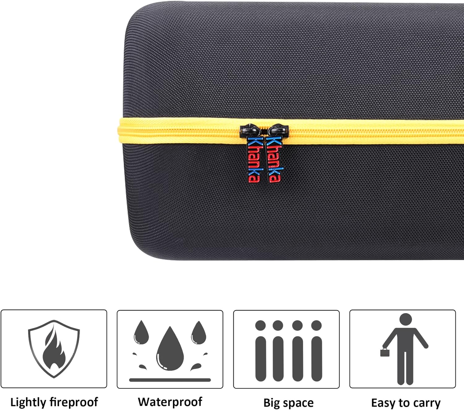 khanka Hard Carrying Case Replacement for DEWALT DXAEPS14 1600 Peak Battery Amp 12V Automotive Jump Starter/Power Station/Power Inverter, Case Only