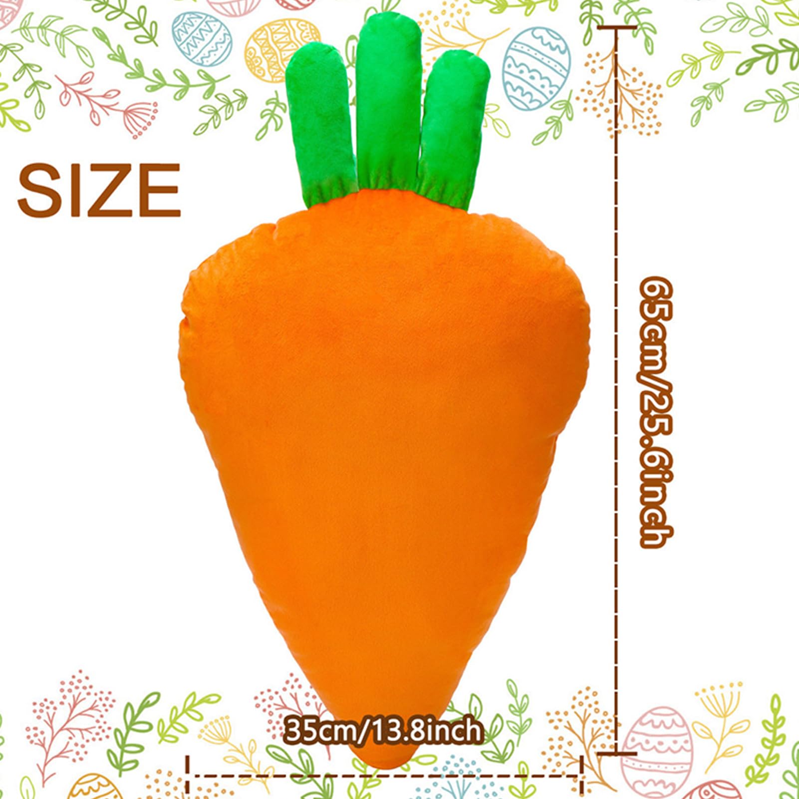 Pulchna Poduszka Marchewka Kartonowa Maskotka Wypychana | Poduszka W Kształcie Marchewki Dla Dzieci Młodzieży I Dorosłych Dom Łóżko Sypialnia Fotel Święta Wielkanoc