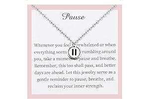 Pause Necklace for Women - A Timeless Reminder for Personal Growth