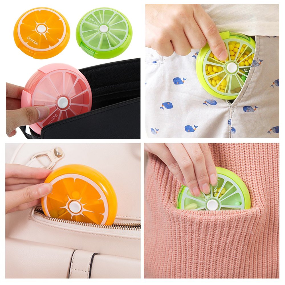 Pillola 7 Giorni In Pelle Organizzatore Portafoglio Medicina - Foto 11