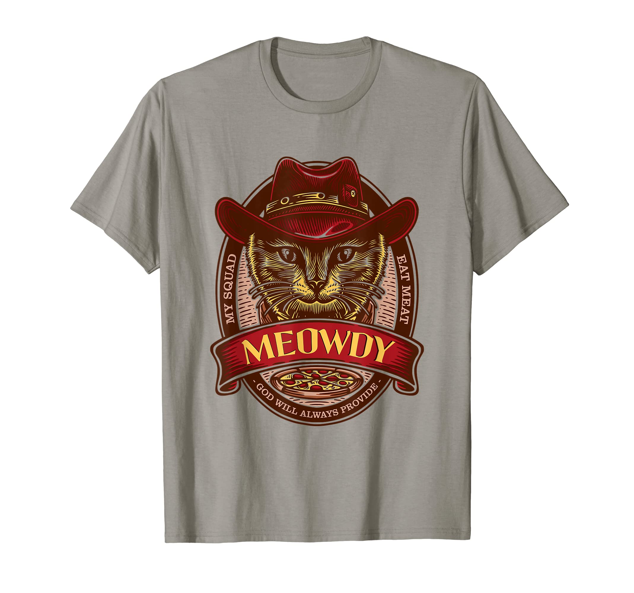 Meowdy Cat Funny Mashup Between Meow and HowdyTexas Cat Meme T-Shirt