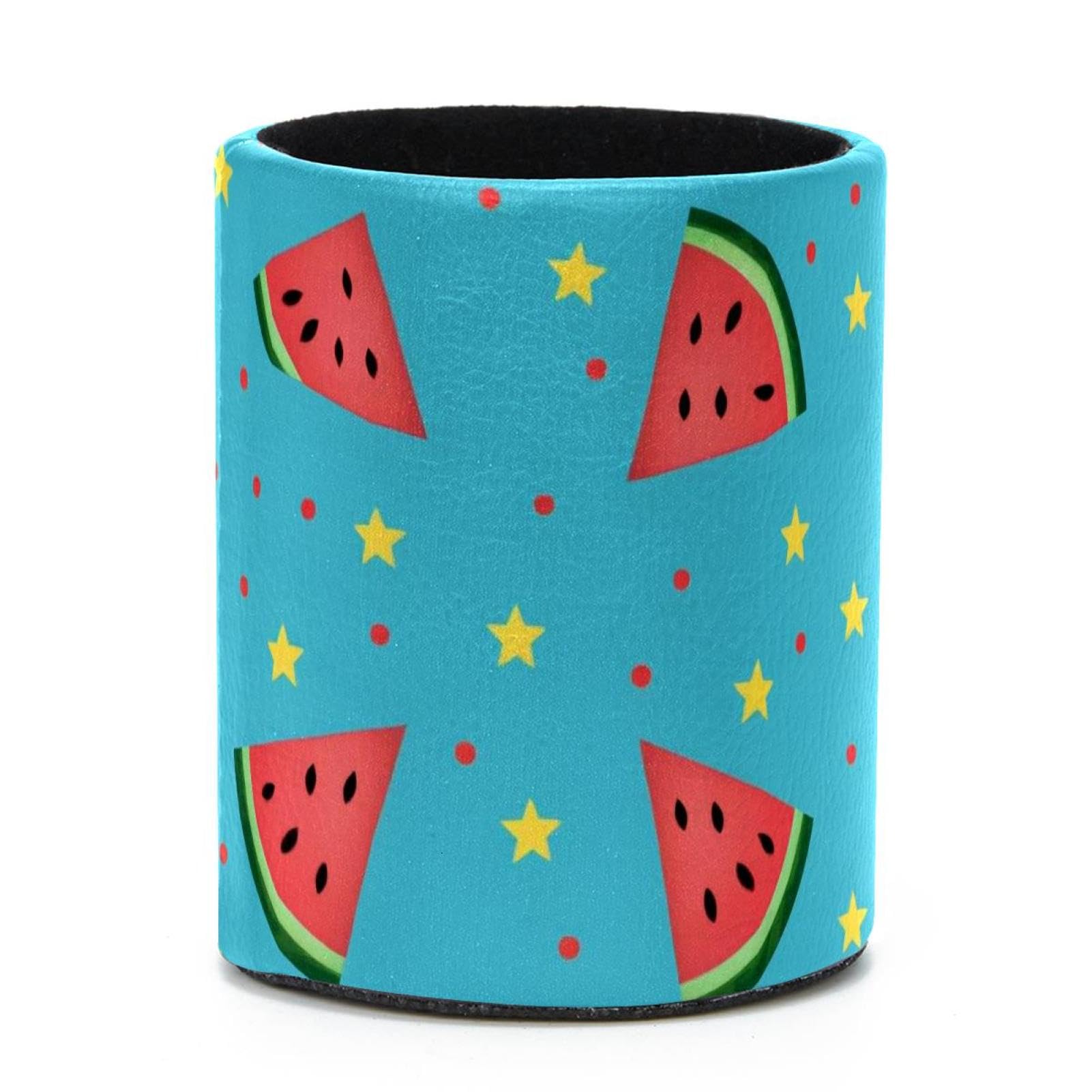 VAPOKF Round Pencil Holders for Desk, Watermelon Pen Holders Pen Pot Makeup Brushes Storage Desktop Stationery Supplies Organiser for Home Office