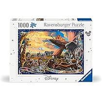 Ravensburger – Puzzle 1000 Pezzi Disney Il Re Leone | Puzzle Disney 1000 Pezzi Per Adulti E Bambini Con Una Misura Di 70×50 Cm | Regalo Per Adulti E Bambini Da 14 Anni E Più