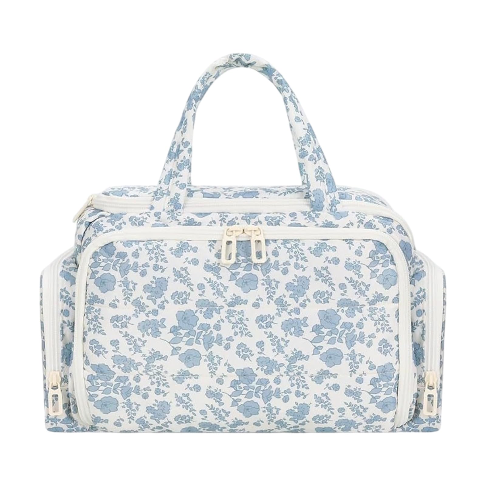 Borsa per trucco, con scomparti multipli per organizzatori, Borsa per trucco cosmetica compatta per accessori da viaggio Regalo da toilette da viaggio per le donne