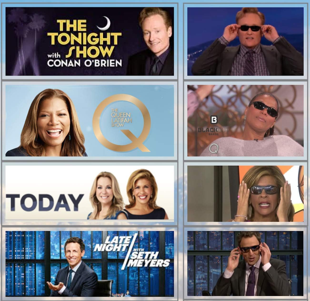 Blackout Bands Stylish Sleep Mask – the only sunglass styled sleeping mask that blocks light, fits comfortably and allows you to snooze in style – perfect for traveling and discreet napping on the go