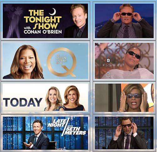 Miniatura 1 de Elegante máscara para dormir: la única máscara para dormir con estilo de gafas de sol que bloquea la luz, se adapta cómodamente y te permite dormir