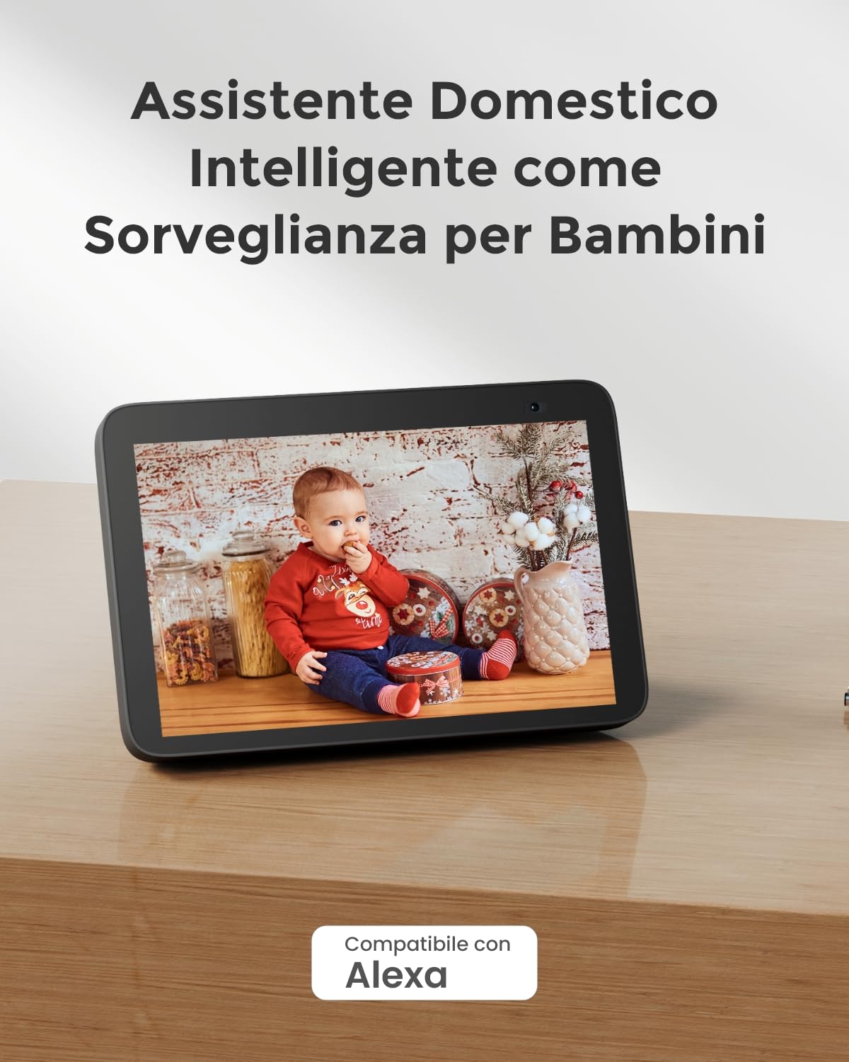 Reolink 2K Telecamera WiFi Interno, Cam IP con Pan & Tilt Protezione a 360°, 2.4/5GHz Dual-Band WiFi, Audio a Due Vie, Rilevazione di Persone/Pet, Auto-tracking, Baby Monitor, E1 Pro (Pack di 2)
