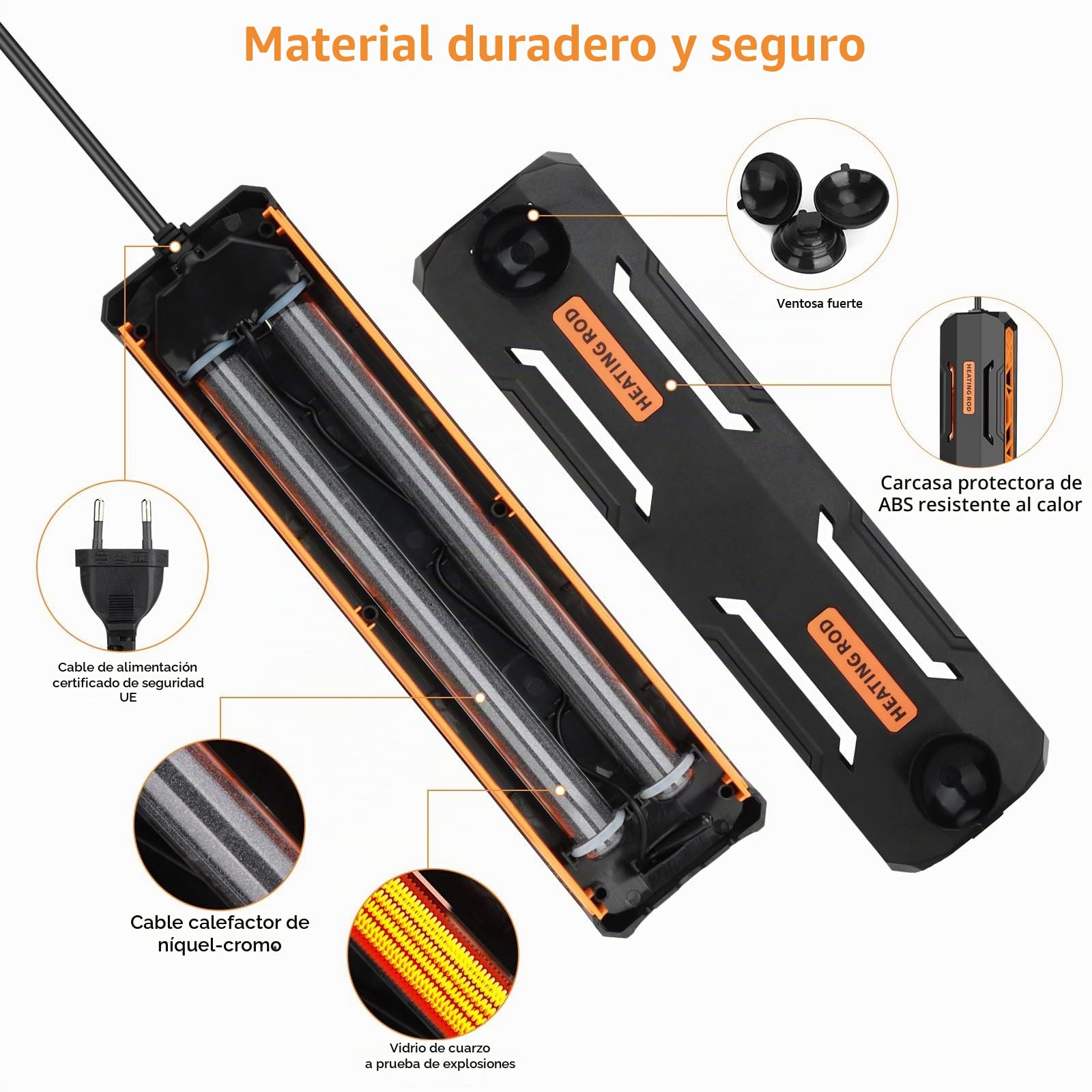 Hygger Calentador de Acuario, 1000W Sumergible Calentador para Acuario con Controlador de Pantalla Digital LCD Inteligente y Protección de Apagado Automático para Tanque de Agua Dulce de 492-984L