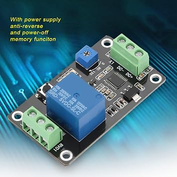 Timer Relay, Self Locking Delay On Off Time Switch Loop Module, Infinite Cycle Delay Timer Relay, Delay Relay for Electronic Experiment (DC5V)