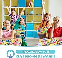 Vista 6 de 200 piezas de recuerdos de fiesta para niños, juego de juguetes para ansiedad, rellenos de calcetines, juguetes de caja del tesoro para el aula