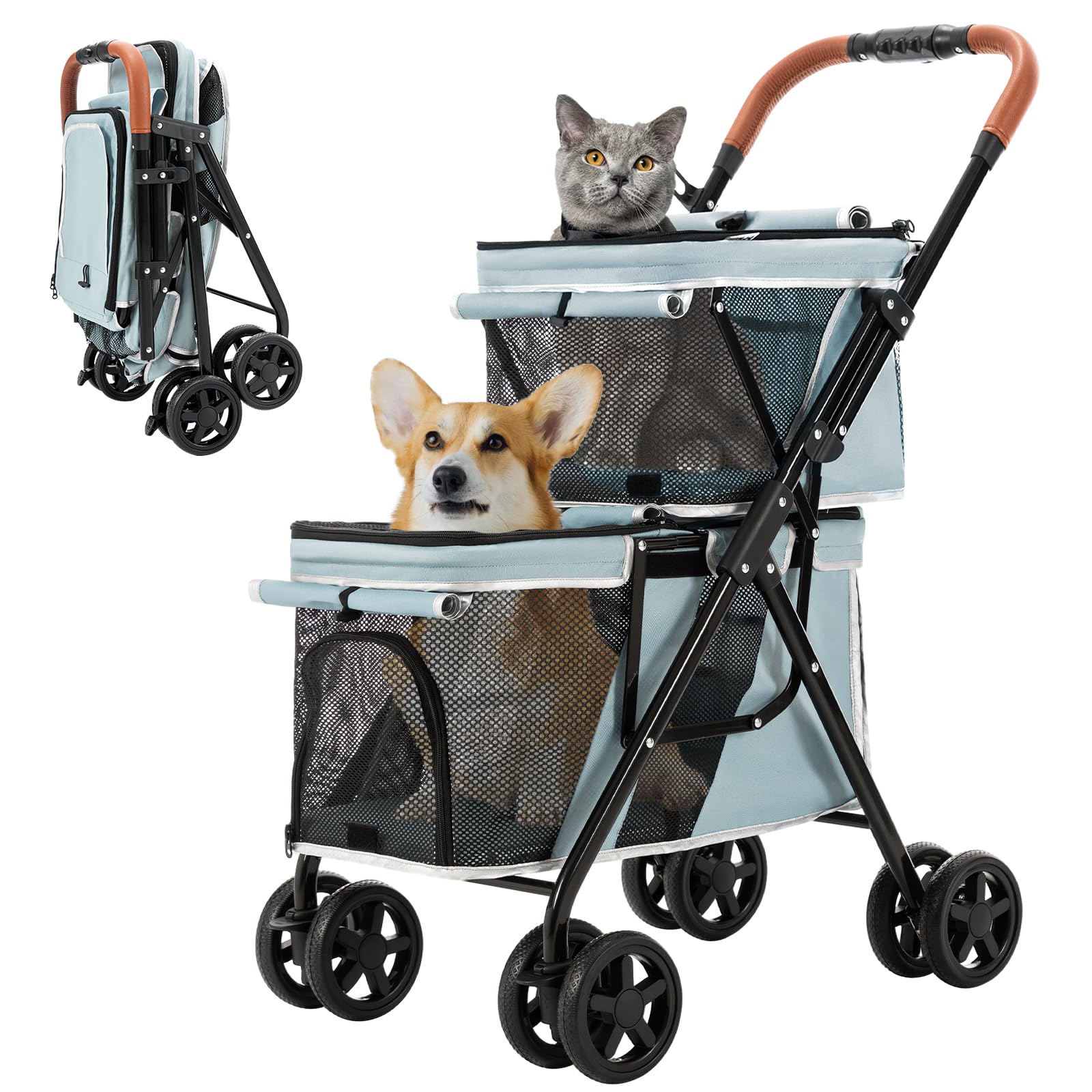 (CD)Palazzo 5 Mixed By Pet Duo／Pet Duo Amazon.com: LPOTIUS Double Pet Stroller for 2 Dogs & Cats, Double