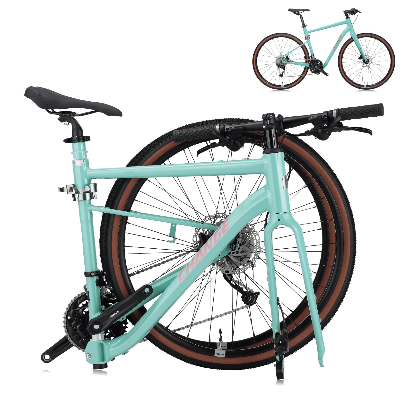 Amazon | 折りたたみ自転車 - CHANGE 700C グラベルバイク 大人用 軽量