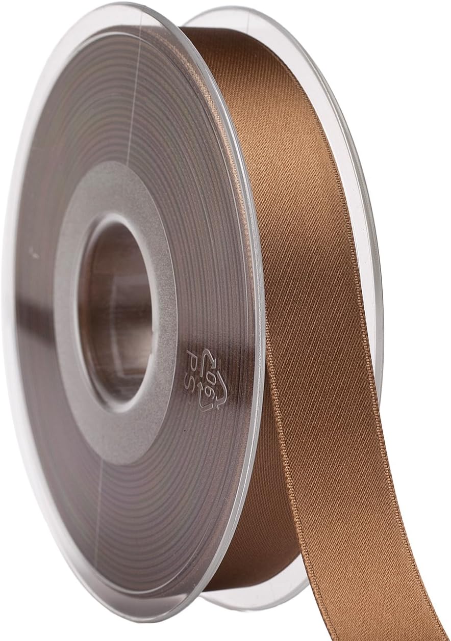 Morex Ribbon 03515/25029 Swiss Satin 27 yd Ribbons, Sable