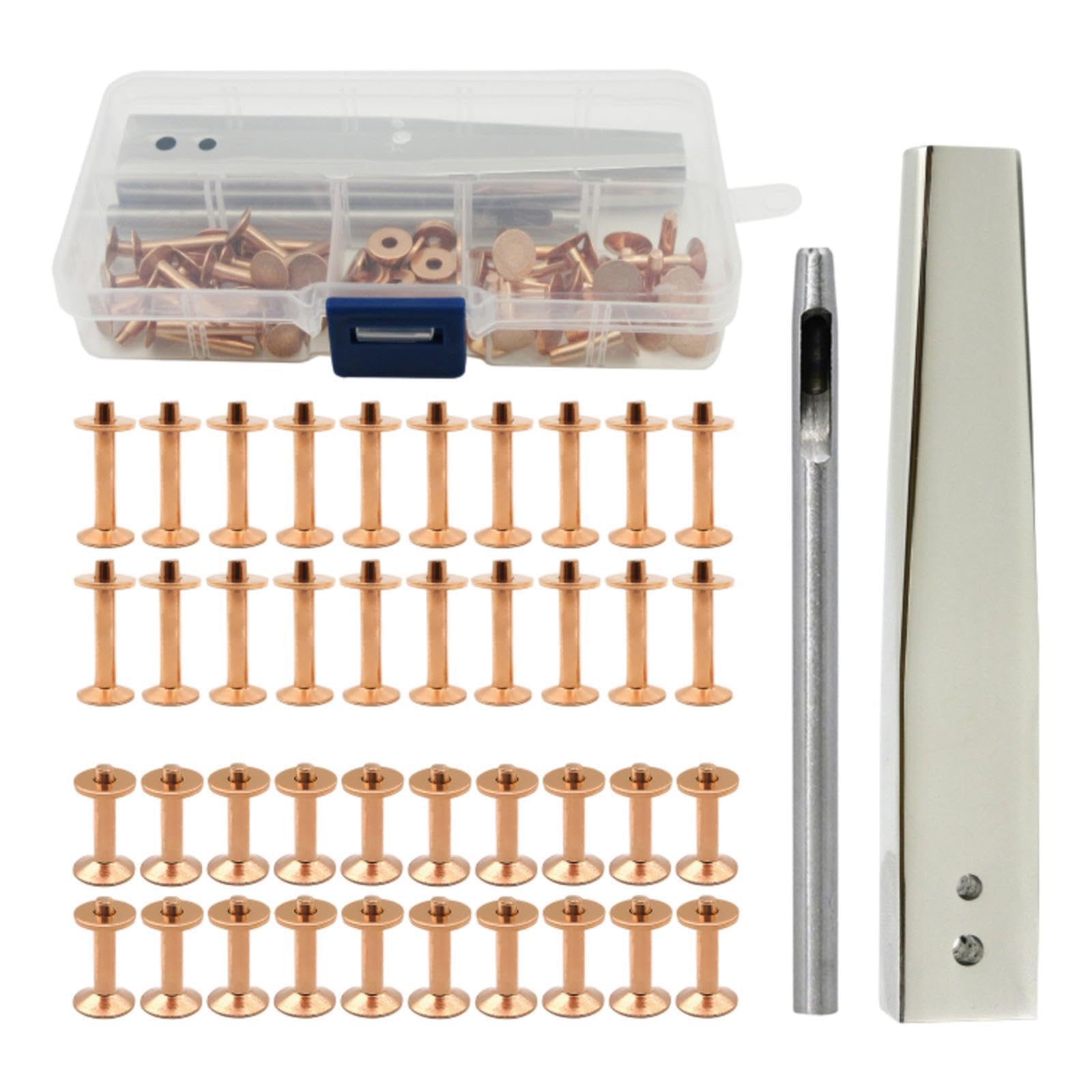 Alcxazs Crafting Rivet Leather Rivet Kit Tubular With Installation Tool Industry Grade Rivets Provide Reliable Performance Needed For Lasting Craftsmanship