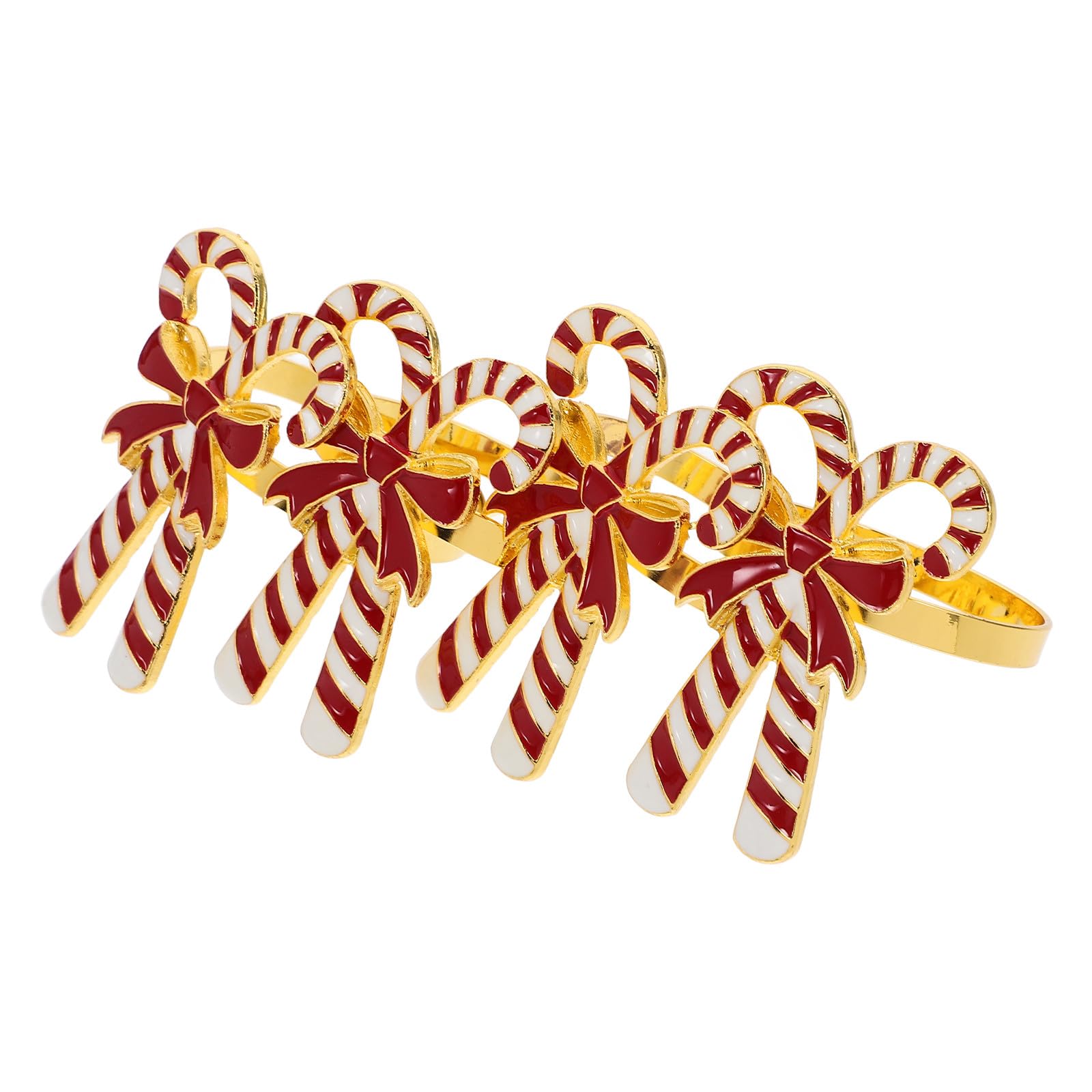 4stücke Teiliges Weihnachts serviettenringe aus Kreative Schleifenform Stilvolle Napkin Buckles für Tischdekoration für Weihnachtsfeier Hotel Restaurant und Zuhause