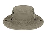 Tilley Mens Womens Enzyme Washed Guaranteed for Life Sun Protection Water Repellent T3 Wanderer Hat 7 3/8 Khaki