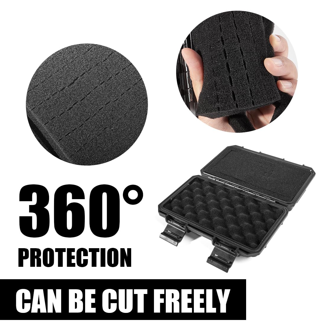 Boîte à Clés Magnétique Noire Avec Rangement Caché Pour Clés