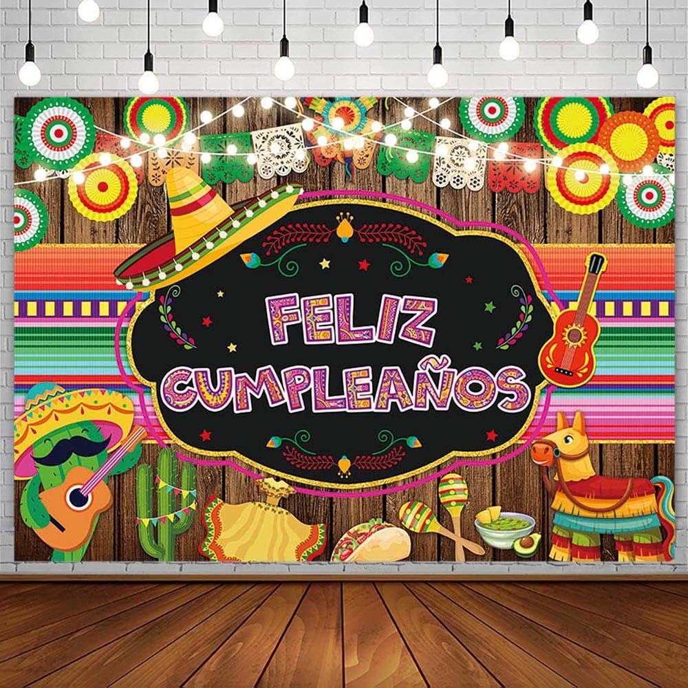 Mexican Fiesta Backdrop 10x8ft Cinco De Mayo Summer Luau Photo Background For Photography Theme Party Decorations Portrait Photoshoot Studio Photo Booth Props - View #4