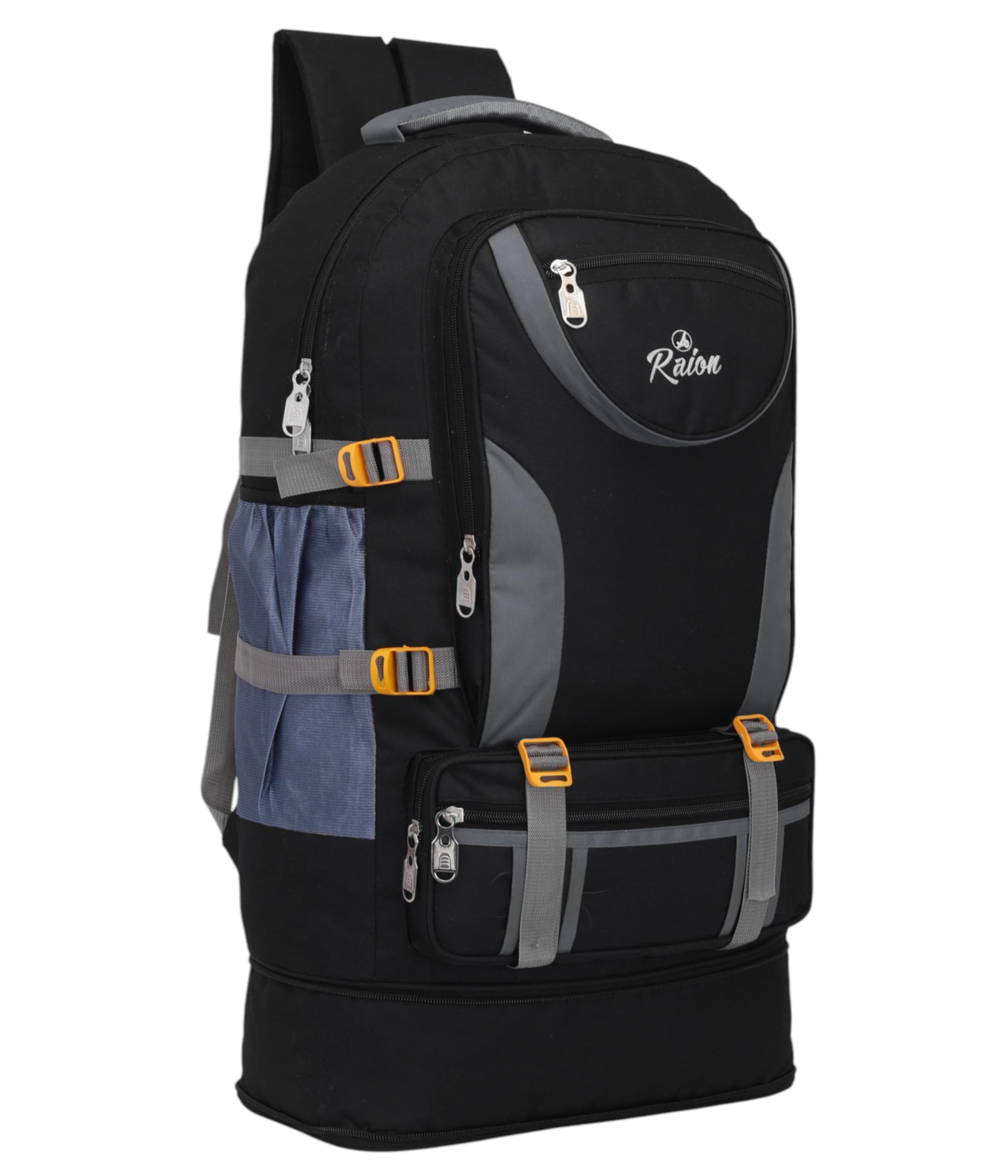 Hiking Backpack 50L – Waterproof, Lightweight, Breathable Travel Pack for Men & Women| Black - Grey-image-37
