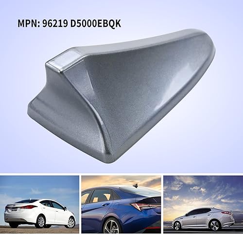 Miniatura 2 de Vanshly, Cubierta de antena de aleta de tiburón para automóvil, cubierta de antena de aleta de tiburón de ABS resistente 96219 D5000EBQK Reemplazo