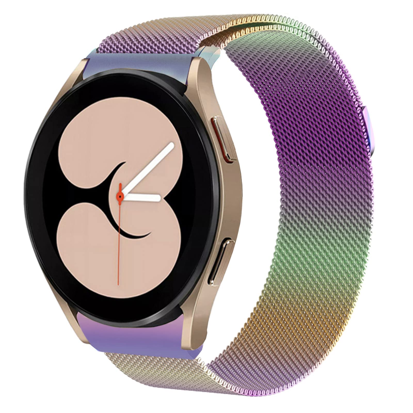 WongetoCompatible with Samsung Galaxy Watch 6/5/4 40mm 44mm/Watch 6 Classic 43mm 47mm/ 5 Pro 45mm/Galaxy Watch 4 Classic 42mm 46mm,Stainless Steel Loop Magnetic Strap Wristband