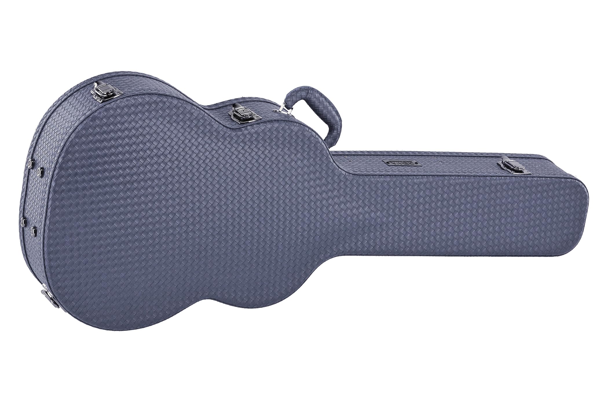 GEWA Gitarrenetui Vipera – Gitarrenkoffer Konzertgitarre - Holzkern - Gewölbter Deckel - Blau - Zubehörfach - Hygrometer