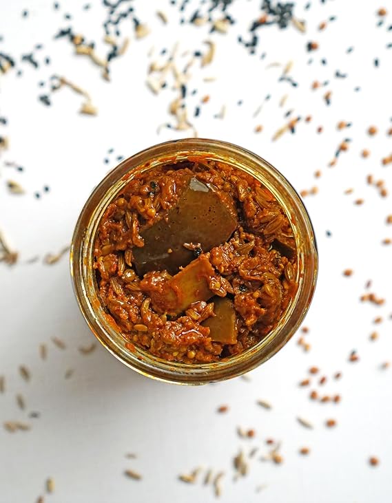 Pure Indian Foods Raw Mango Pickle Authentic Indian Achar, Bold Tangy Flavor, SmallBatch, Limited Seasonal Edition 9 oz