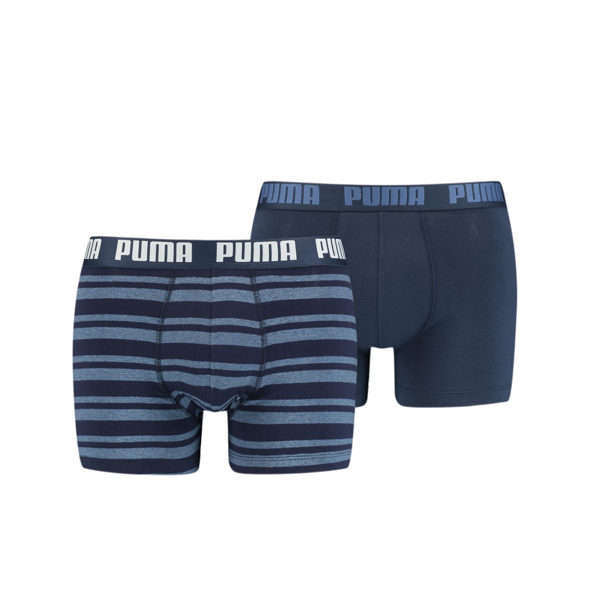 PUMA Men's Puma Heritage Stripe Men's (2 Pack) Boxer shorts, Denim, XL UK