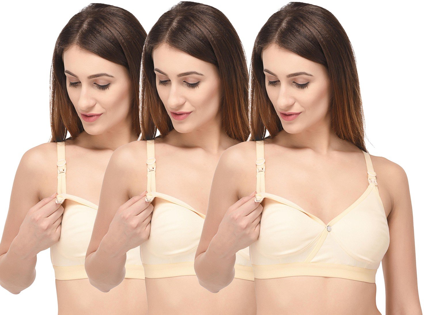 fabme Women's Cotton Wire Free Seamless Nursing Bra-picture-43
