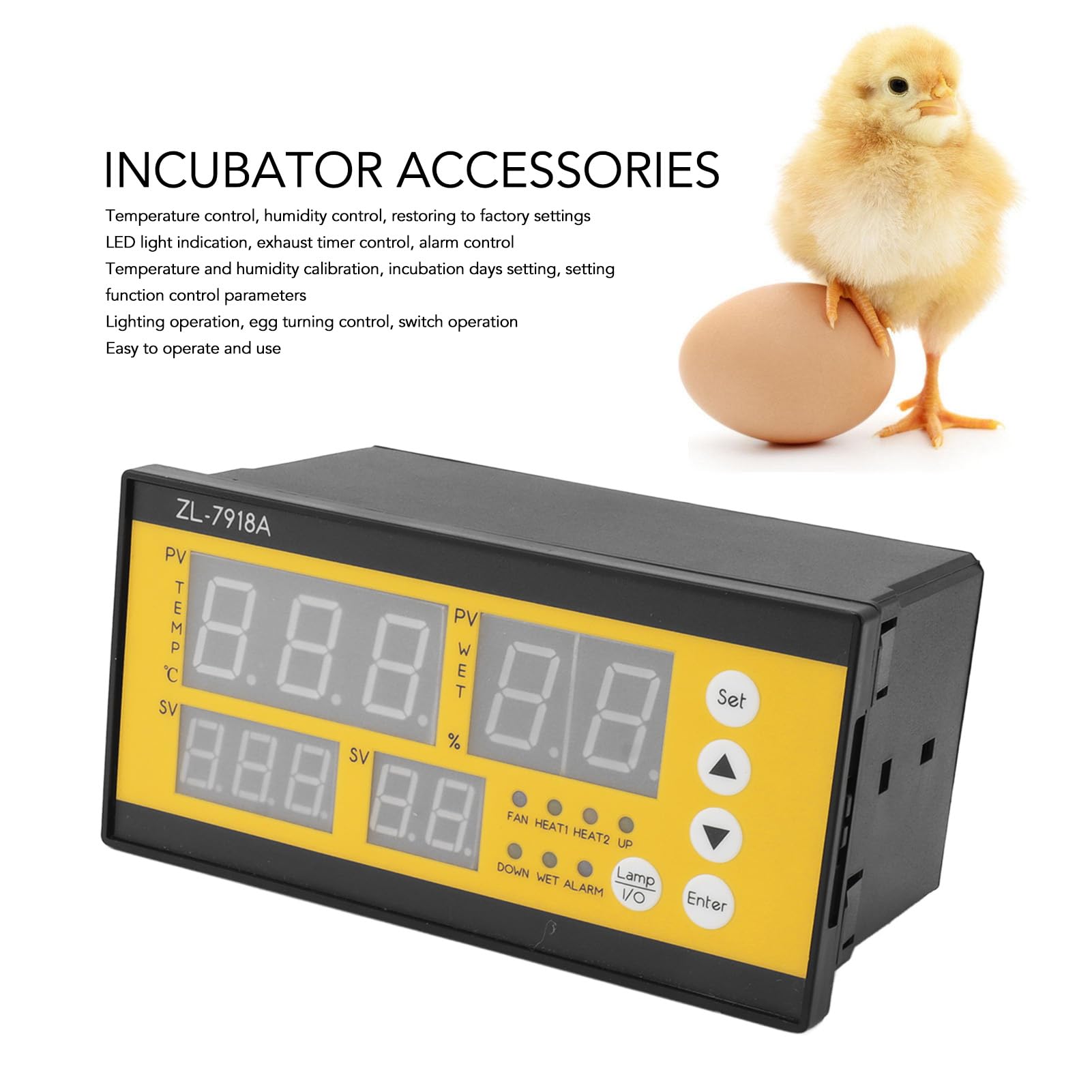 Incubadora Controlador con Sensor de Temperatura y Humedad para