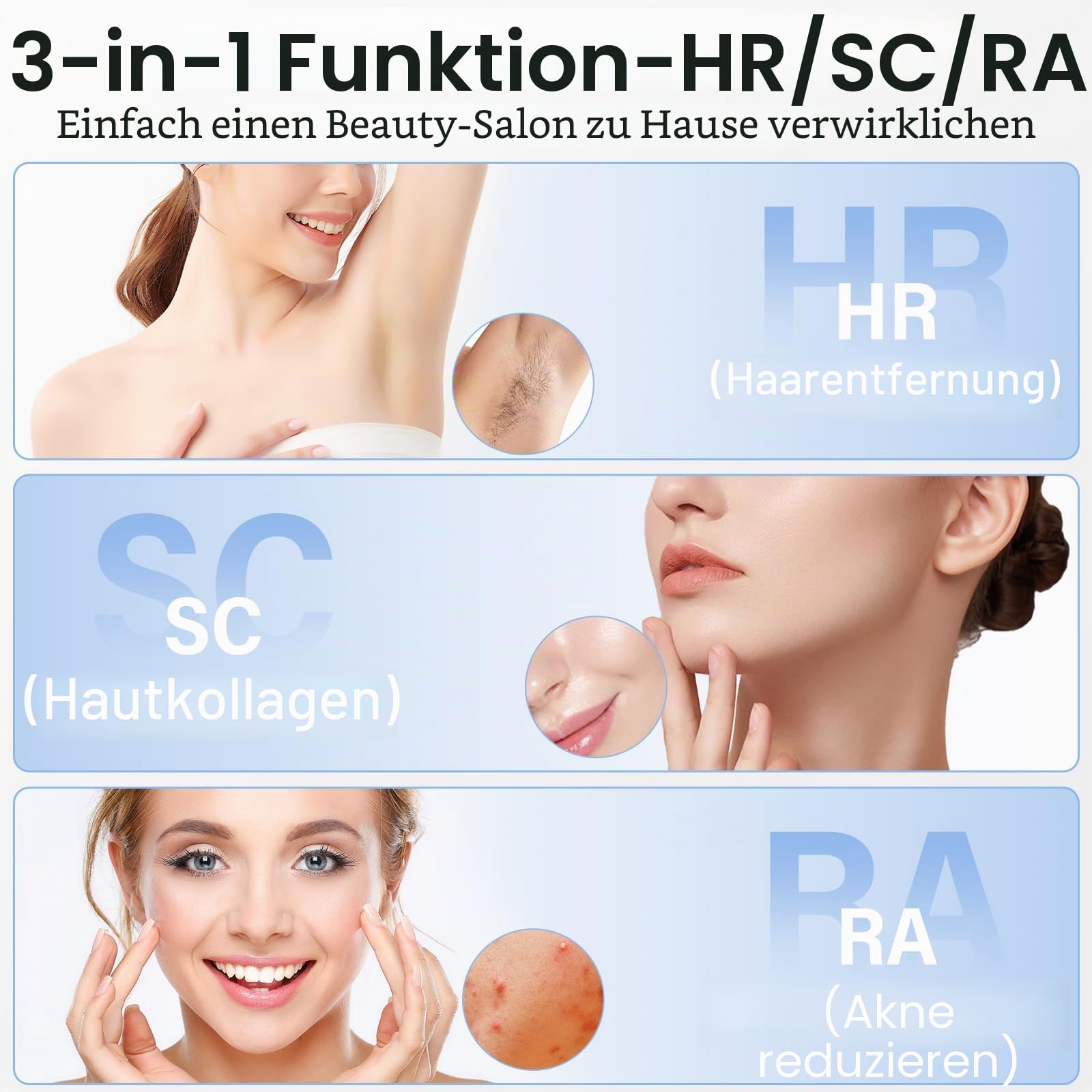 NIKYJM IPL Geräte Haarentfernung Laser mit Kühlfunktion, 600-1200nm Wellenlänge, 9 Energiestufen, IPL Laser Haarentfernung für Damen/Herren, Gesich, Bikini, Körper, Beine, Achseln