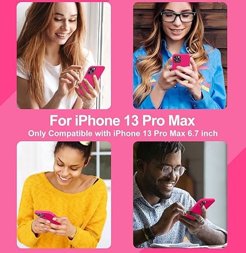 Miniatura 6 de KTELE Funda compatible con iPhone 13 Pro Max de 6.7 pulgadas de silicona líquida de alta calidad con forro de microfibra suave antiarañazos, funda